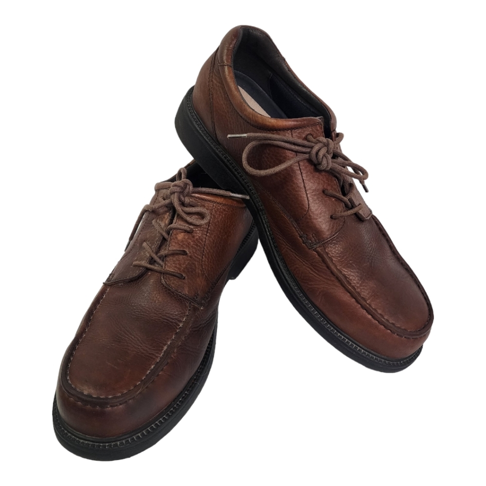 Dockers Mens Brown Leather Lace Up Oxfords Size 13M